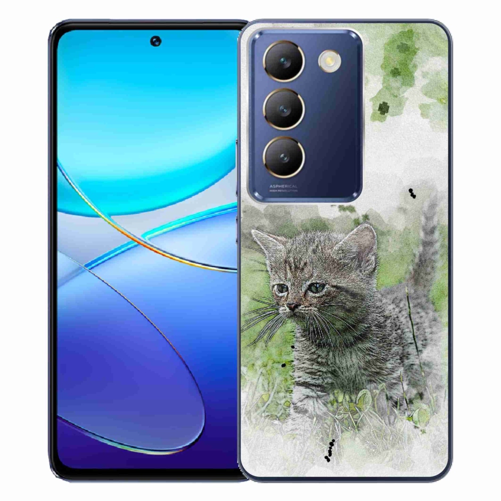 Gelový kryt mmCase na Vivo V40 SE 4G/5G - roztomilé kotě 1