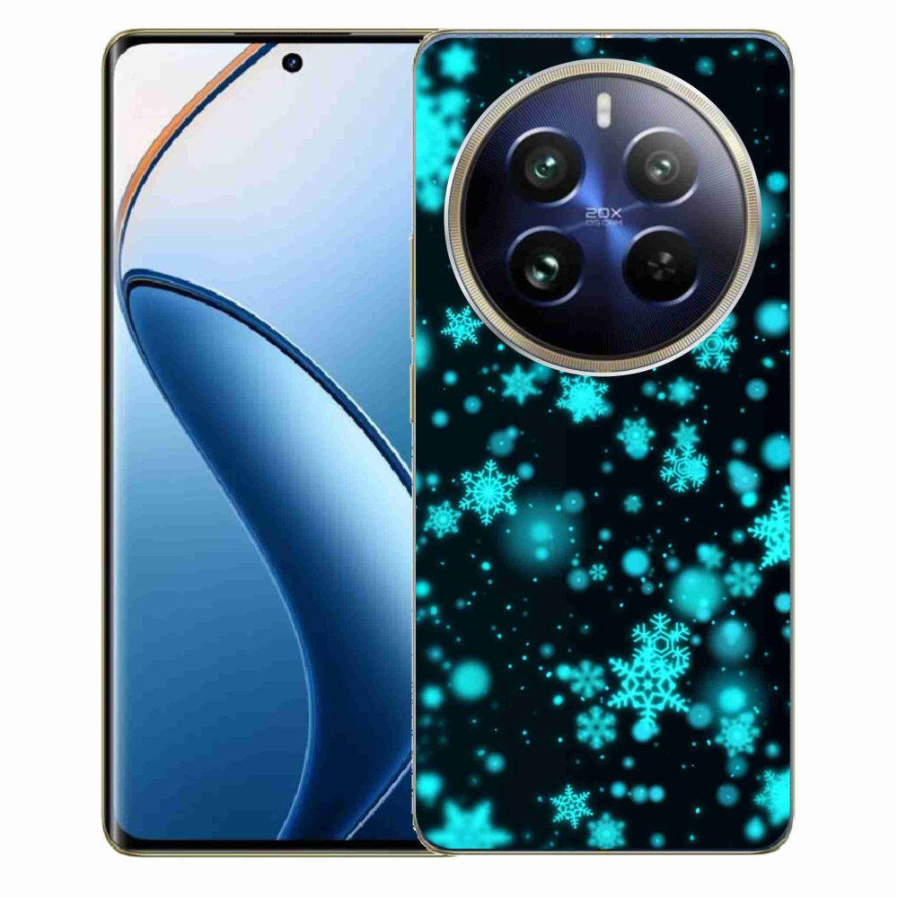 Gelový kryt mmCase na Realme 12 Pro 5G/12 Pro+ 5G - sněhové vločky 1