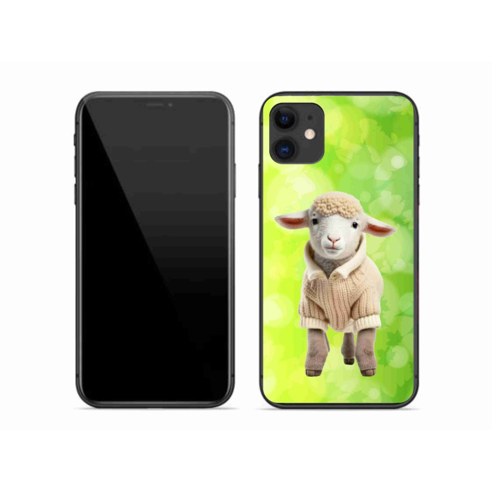 Gelový kryt mmCase na iPhone 11 - jehně ve svetru