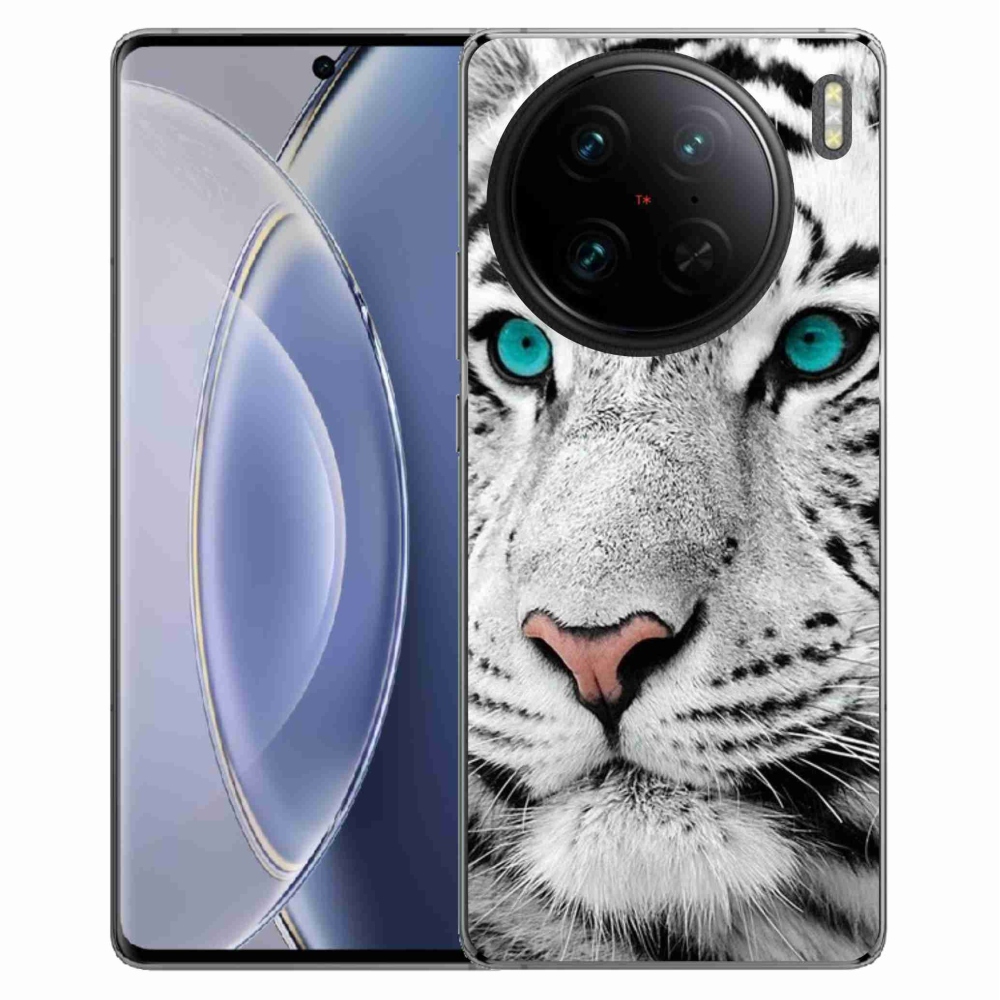 Gelový kryt mmCase na Vivo X90 Pro - bílý tygr