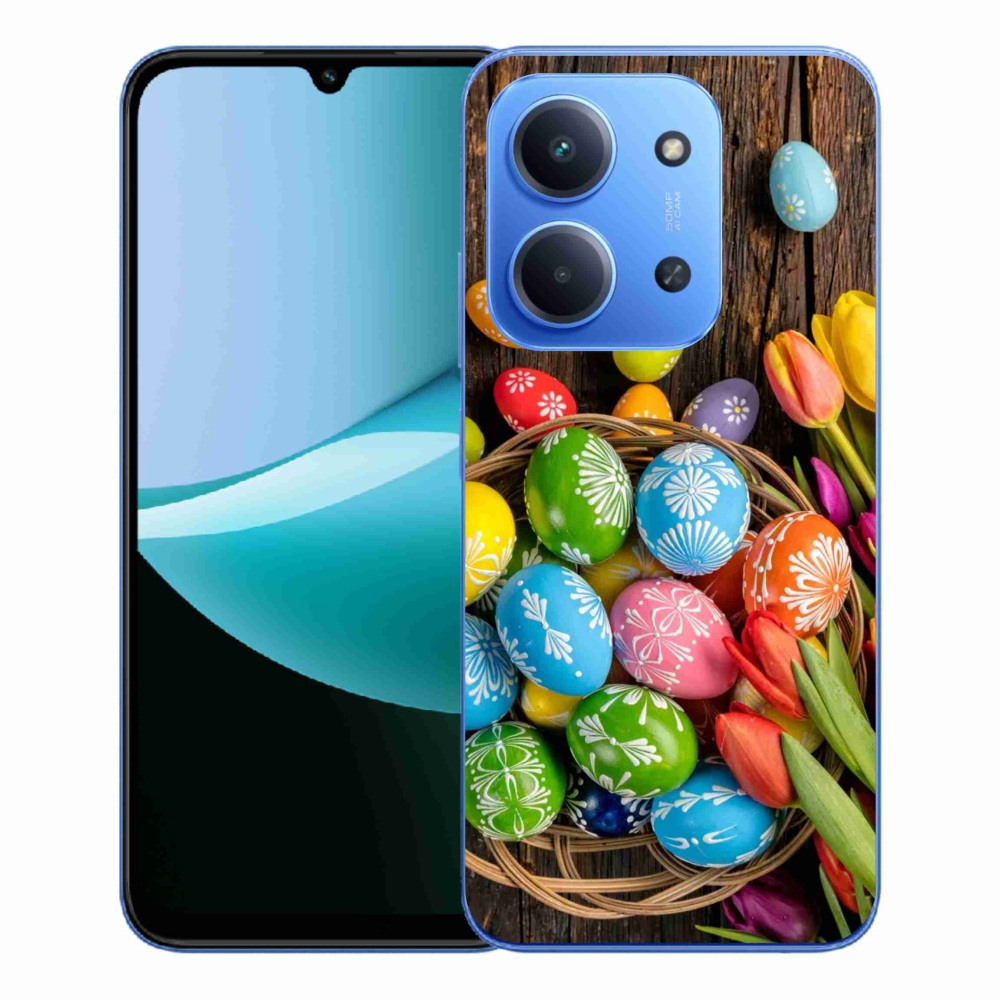 Gelový kryt mmCase na Xiaomi Redmi 15C 4G/5G (173mm) - velikonoční vajíčka