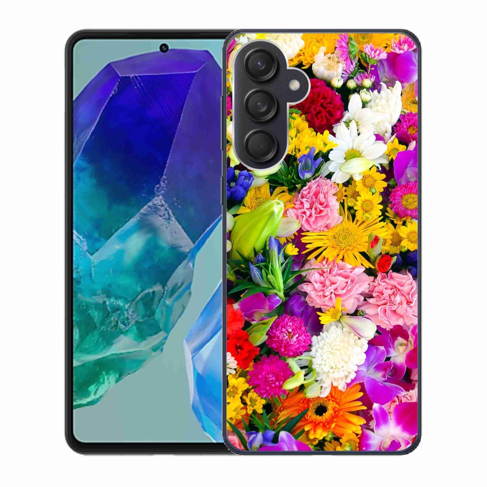 Gelový kryt mmCase na Samsung Galaxy M55 5G - květiny 12