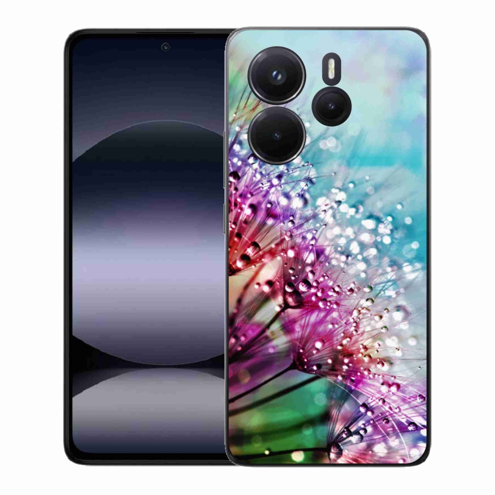 Gelový kryt mmCase na Xiaomi Redmi Note 14 - barevné květy