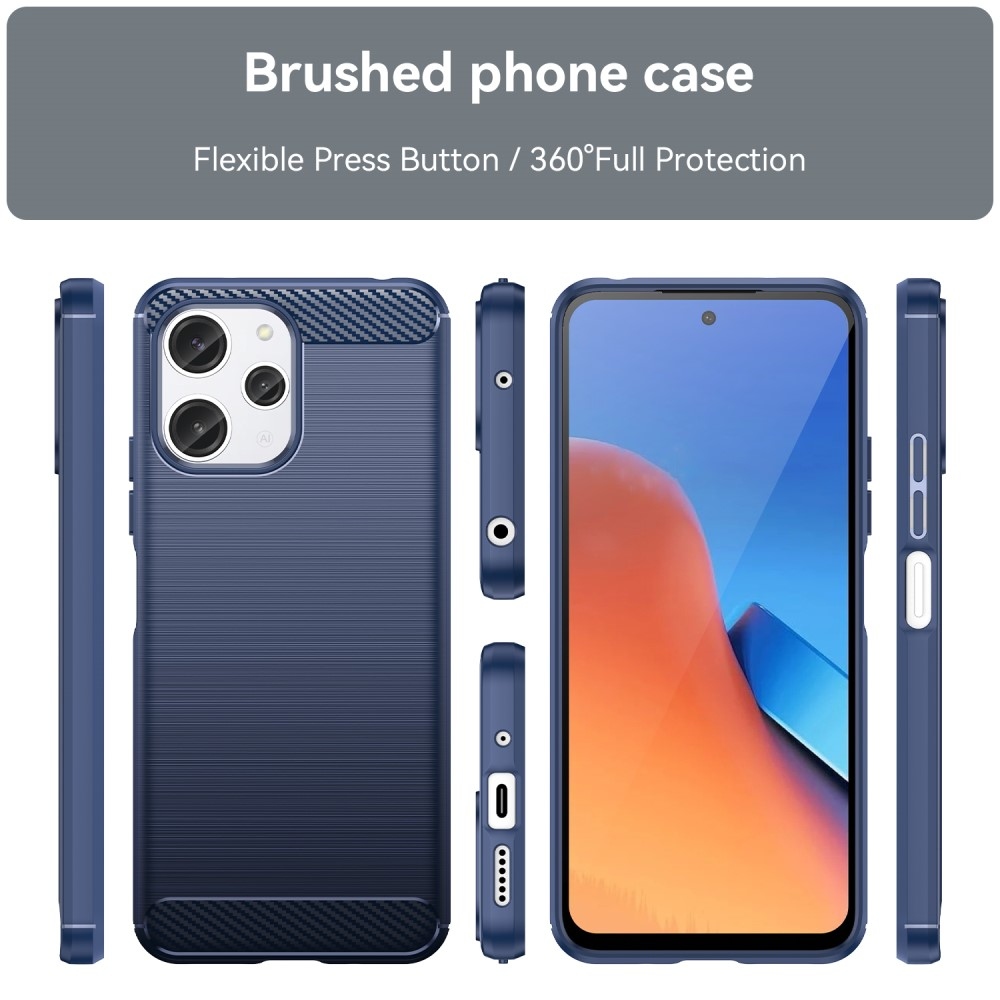 Carbon odolný gelový obal na Xiaomi Redmi 12 4G/5G - modrý