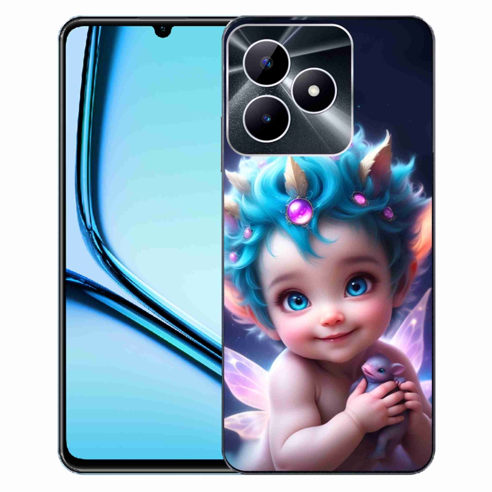 Gelový kryt mmCase na Realme Note 50 - dítě s motýlími křídly