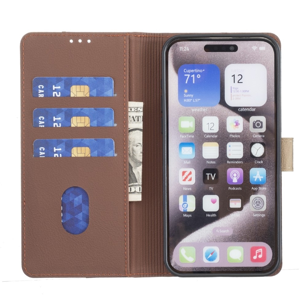 BNF DUO knížkové pouzdro na Samsung Galaxy A06 4G - hnědé