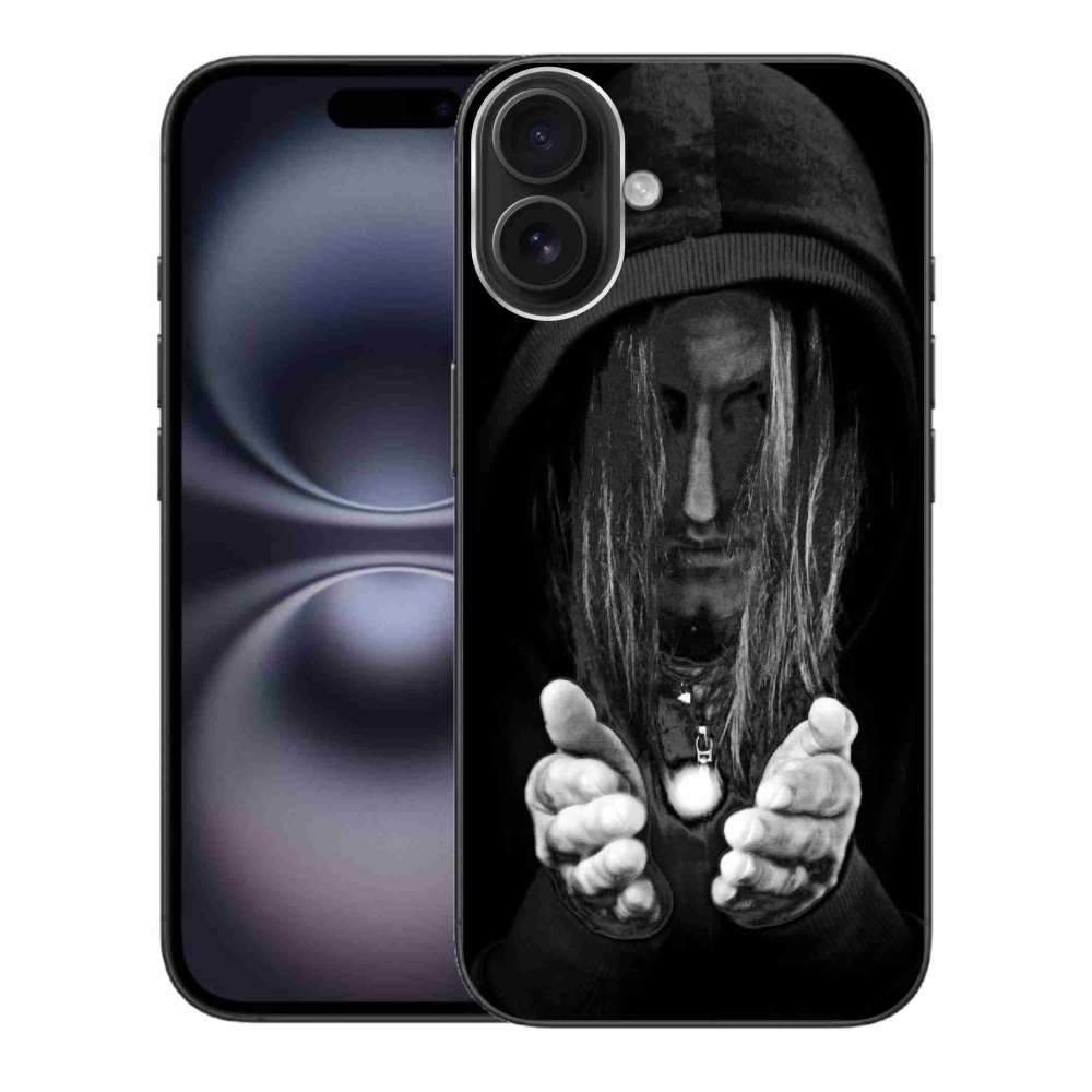 Gelový kryt mmCase na iPhone 16 Plus - tajemná osoba