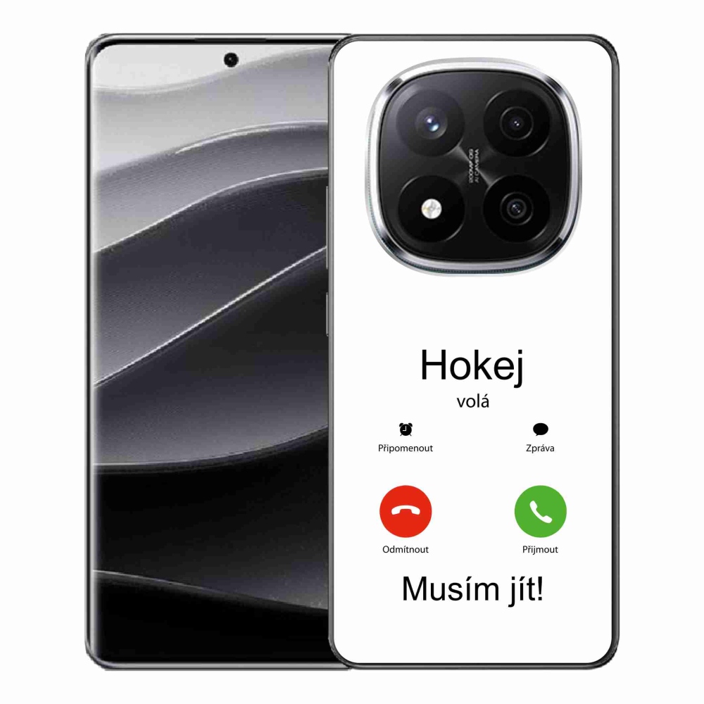 Gelový kryt mmCase na Xiaomi Redmi Note 14 Pro+ 5G - hokej volá bílé pozadí