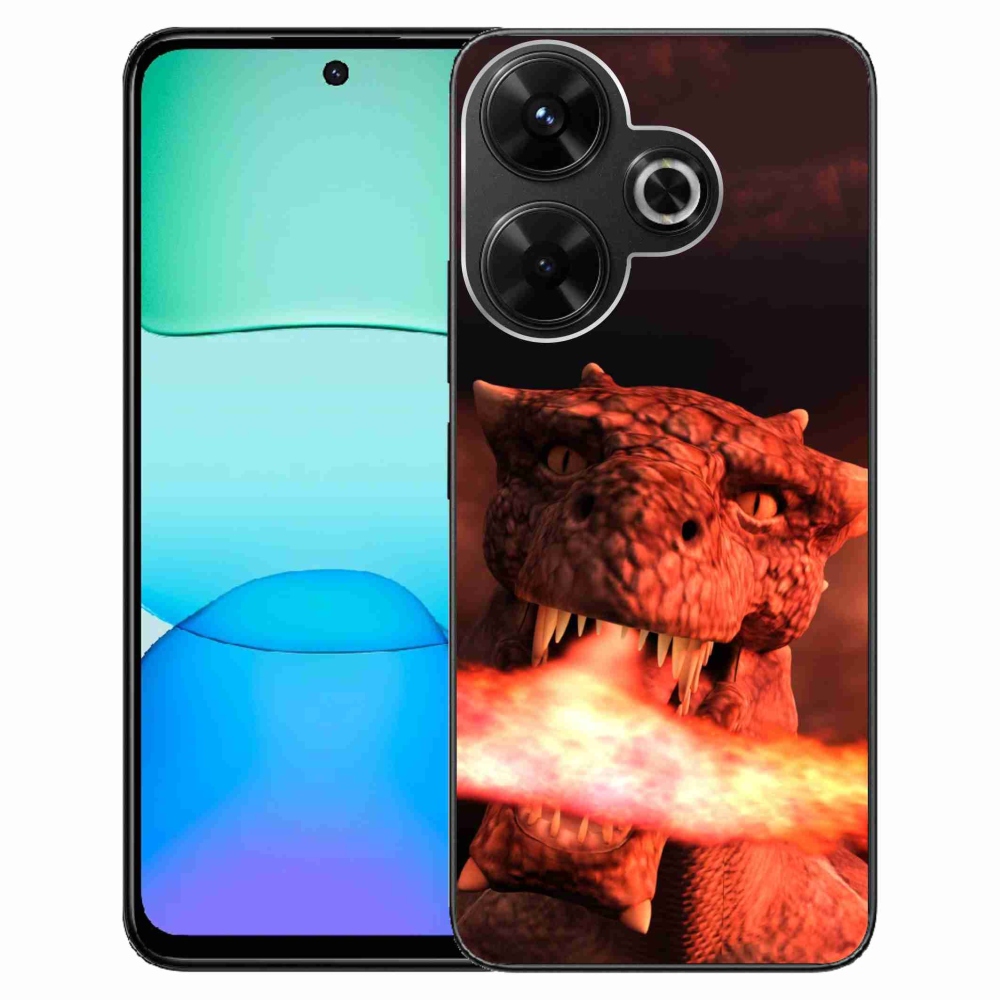 Gelový kryt mmCase na Xiaomi Redmi 13 4G/Poco M6 4G - drak