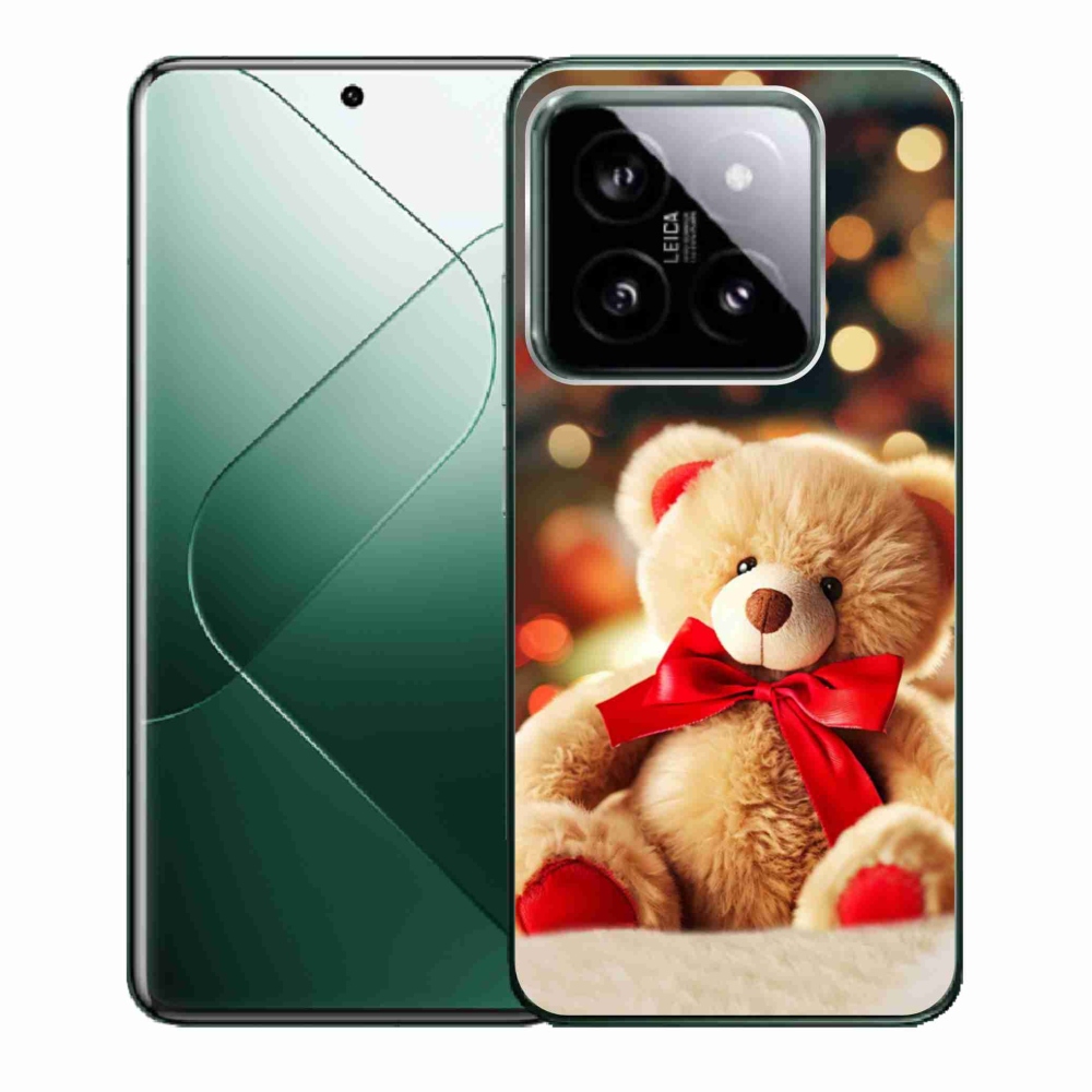 Gelový kryt mmCase na Xiaomi 14 - plyšový medvídek