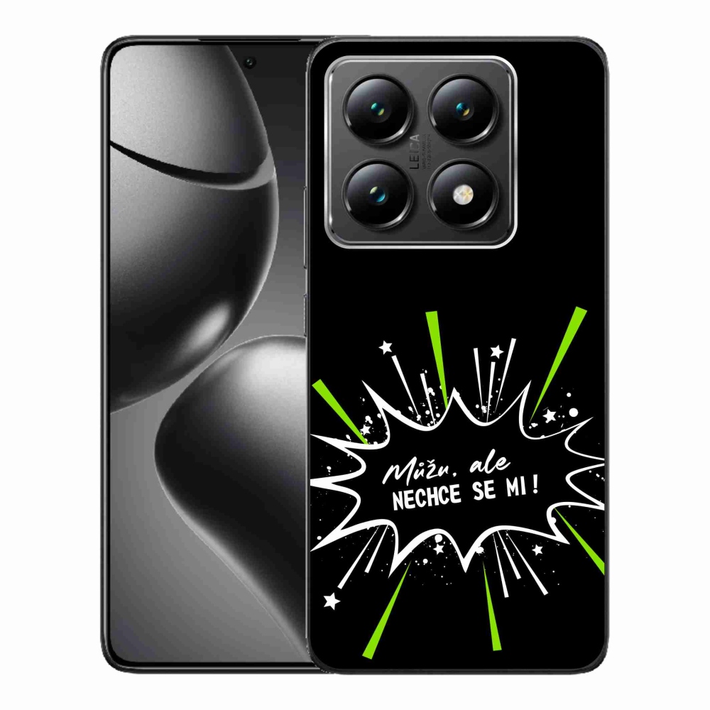 Gelový kryt mmCase na Xiaomi 14T - vtipný text 11 černé pozadí
