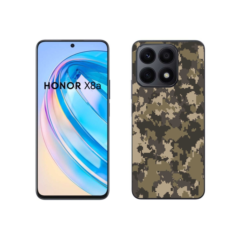 Gelový kryt mmCase na Honor X8a - maskáčový vzor 12