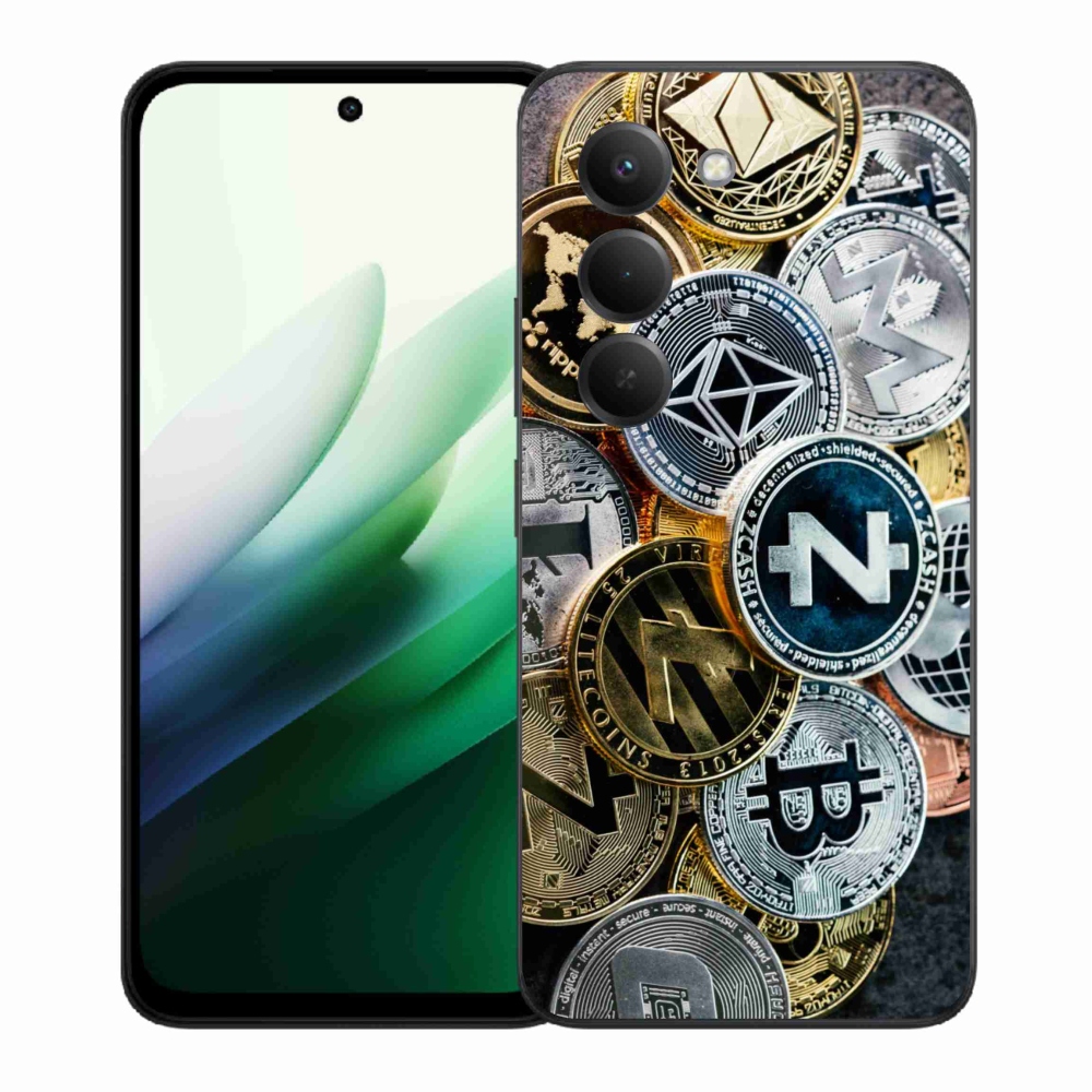 Gelový kryt mmCase na Xiaomi Redmi 15 5G (169mm) - kryptoměny