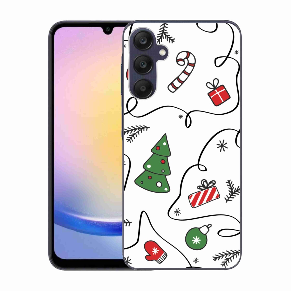 Gelový kryt mmCase na Samsung Galaxy A25 5G - vánoční motivy
