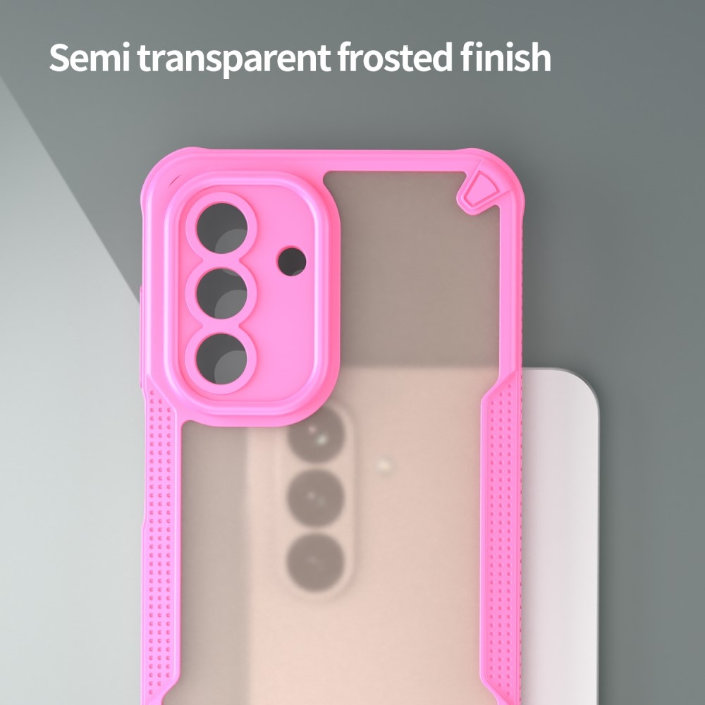 Frosted odolný kryt na Samsung Galaxy A26 5G - růžový