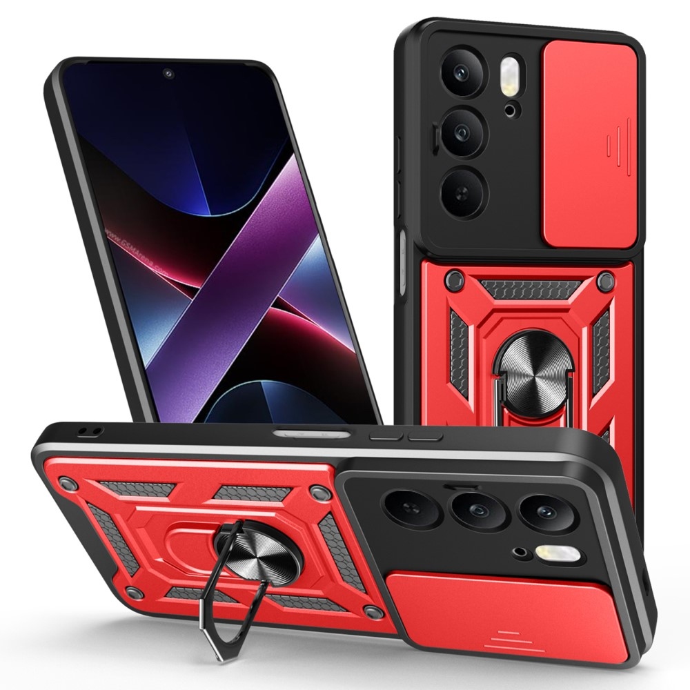 Slide odolný kryt na Realme 14x 5G/Realme C75 - červený