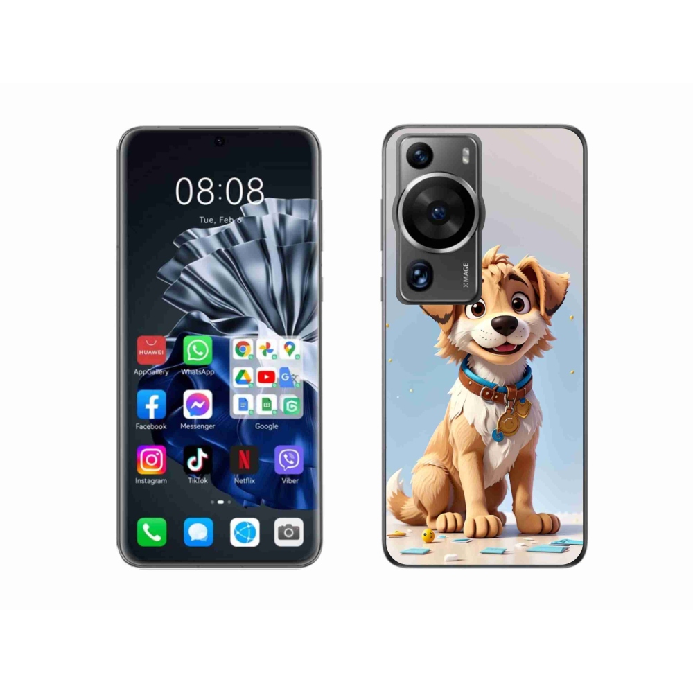 Gelový kryt mmCase na Huawei P60 Pro - kreslené štěně
