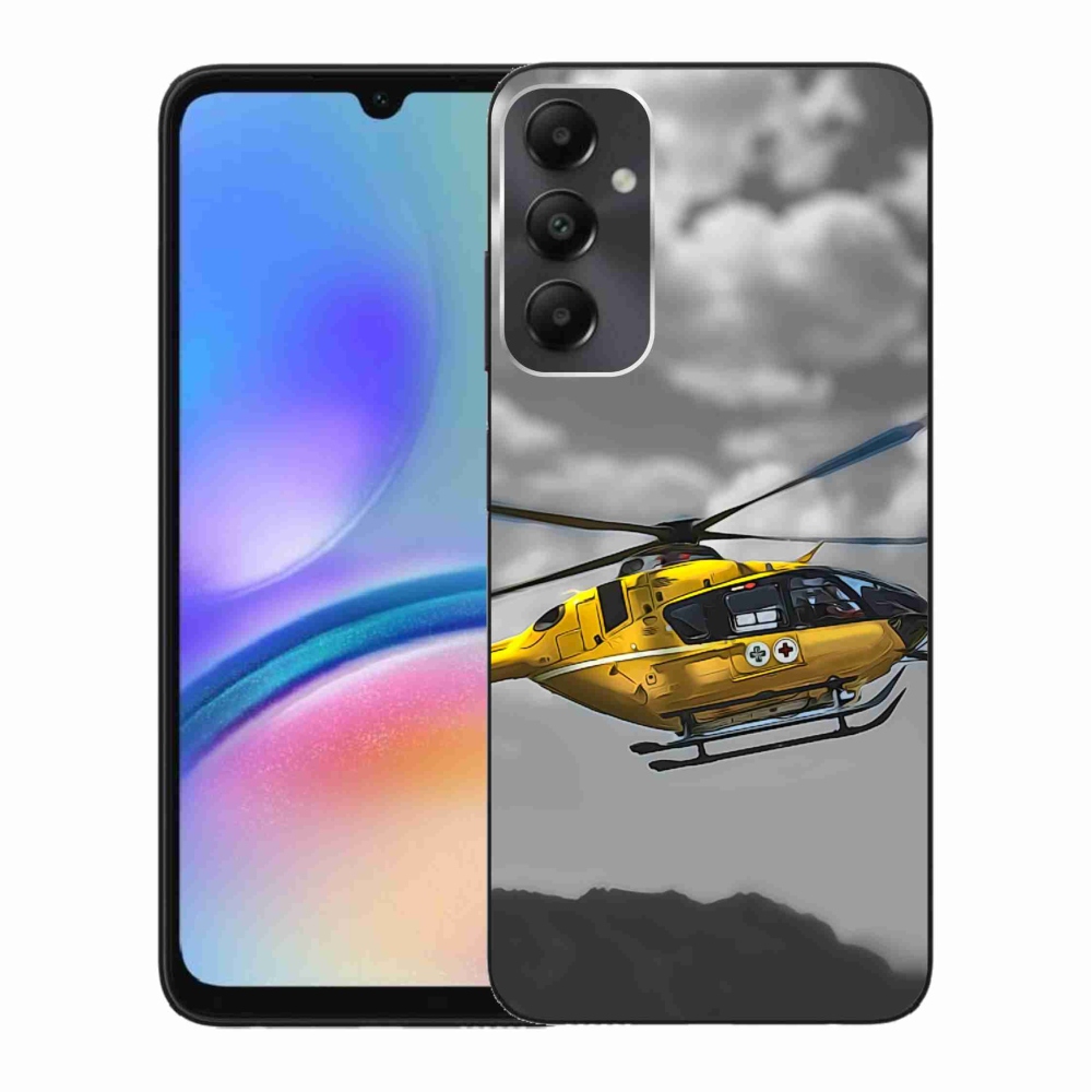 Gelový kryt mmCase na Samsung Galaxy A05s - žlutá helikoptéra