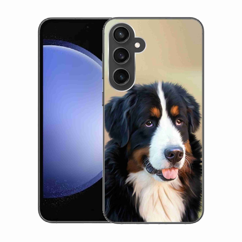 Gelový obal mmCase na Samsung Galaxy S23 FE - bernský salašnický pes