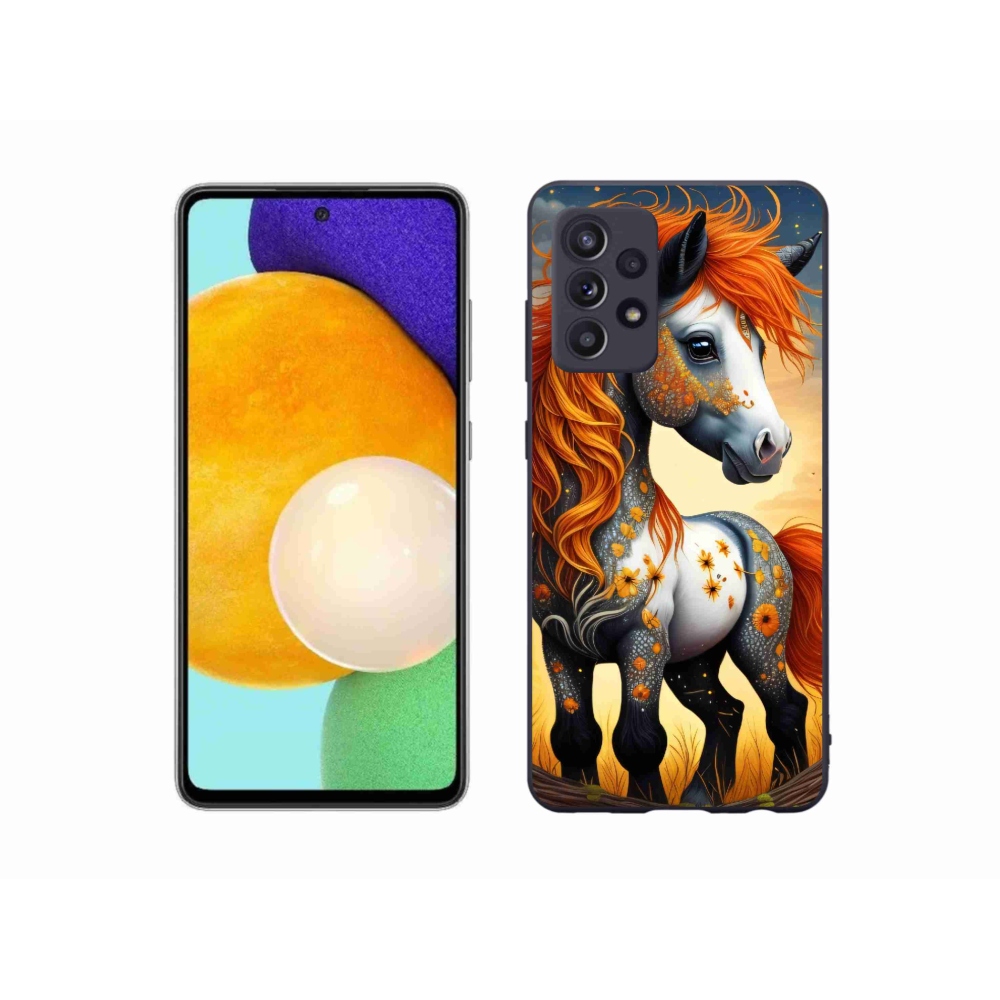 Gelový kryt mmCase na Samsung Galaxy A52/A52 5G - barevný poník
