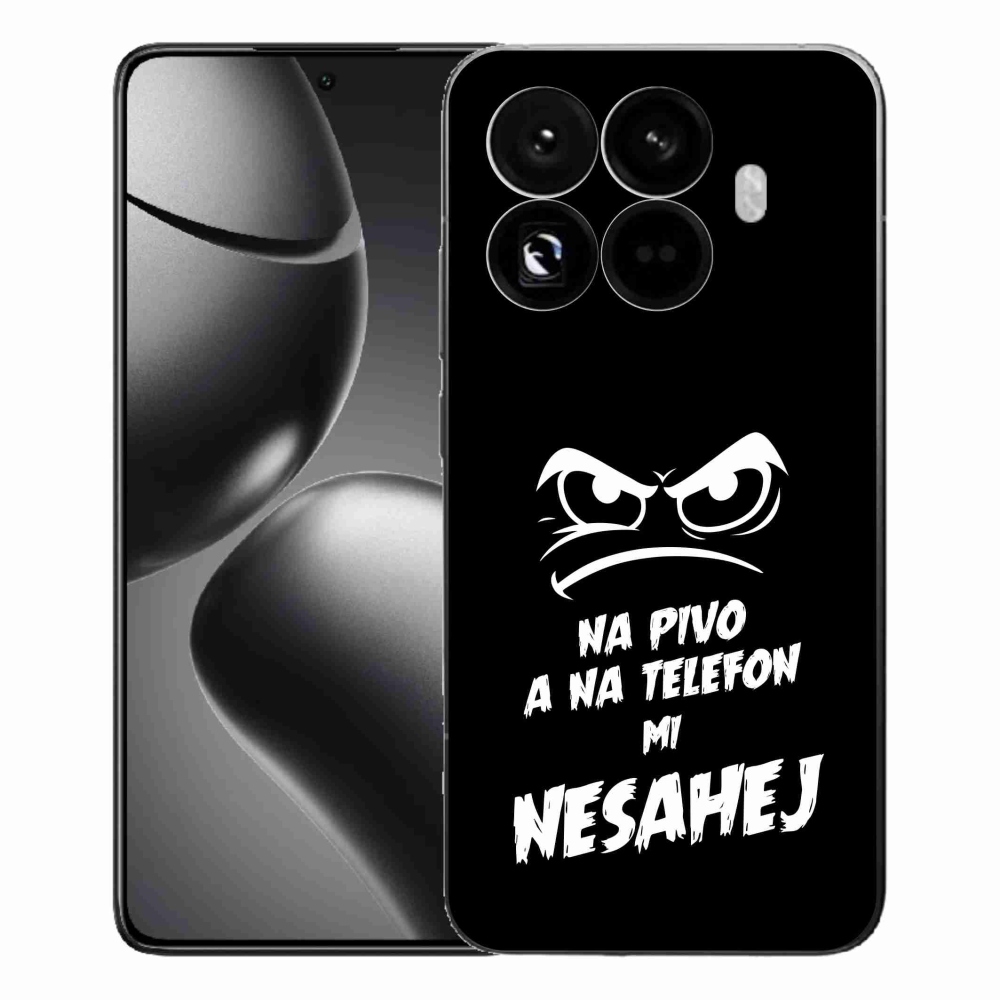 Gelový kryt mmCase na Xiaomi 15T Pro - pivní motiv 2 černé pozadí
