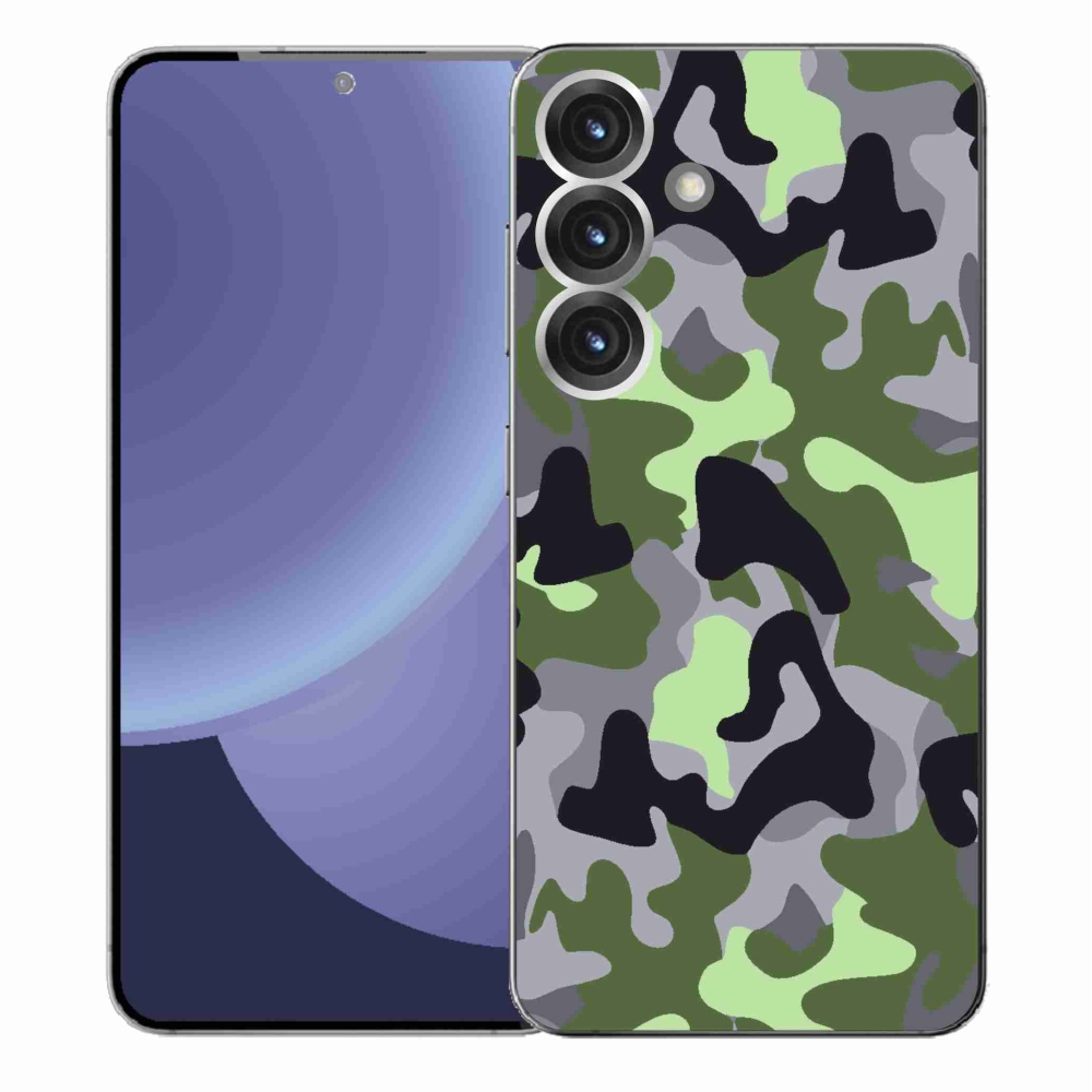 Gelový kryt mmCase na Samsung Galaxy S25+ - maskáčový vzor 7