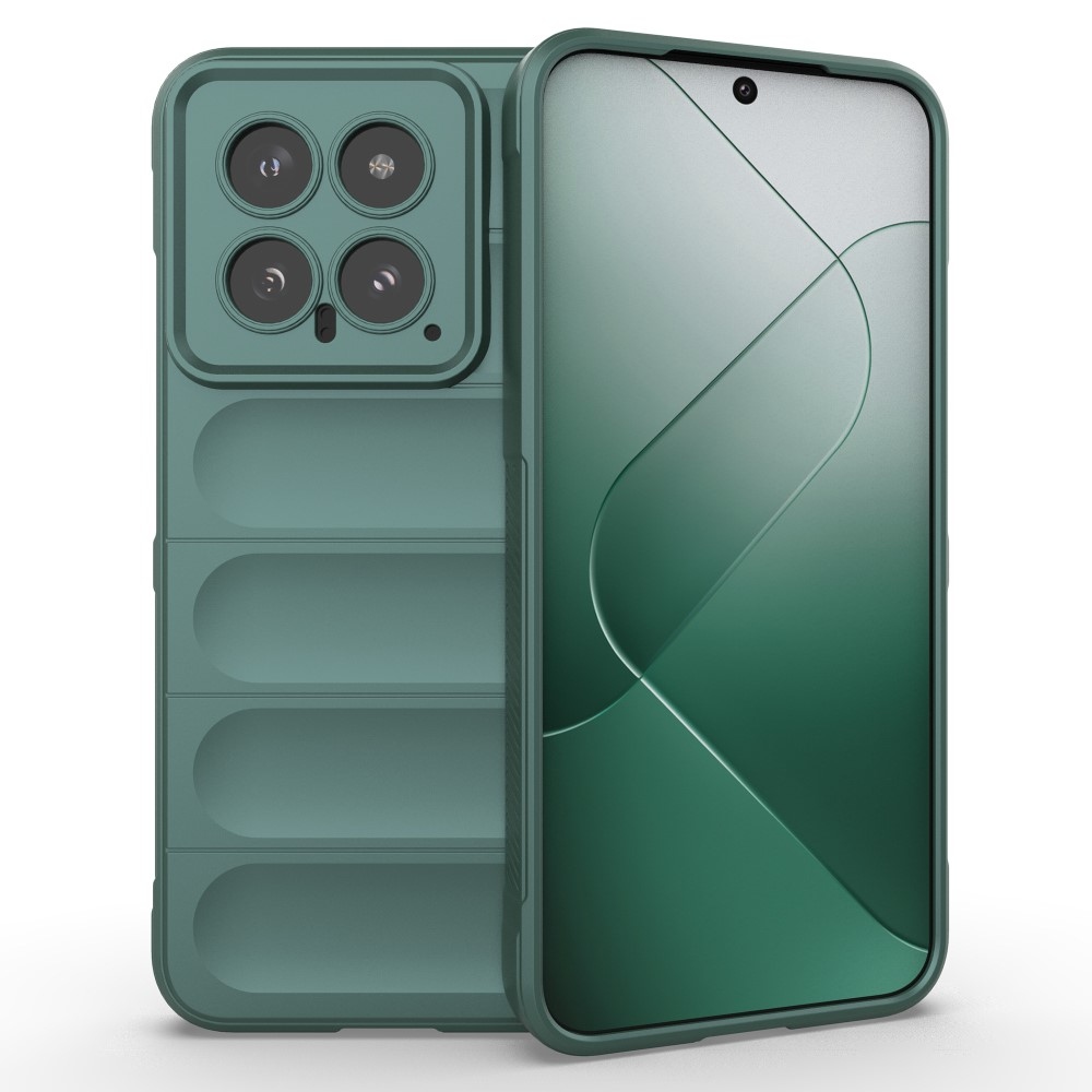 Rugg odolný gelový obal na Xiaomi 14 - zelený