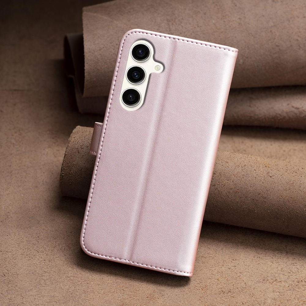 BNF knížkové pouzdro na Samsung Galaxy S23 FE - růžovozlaté