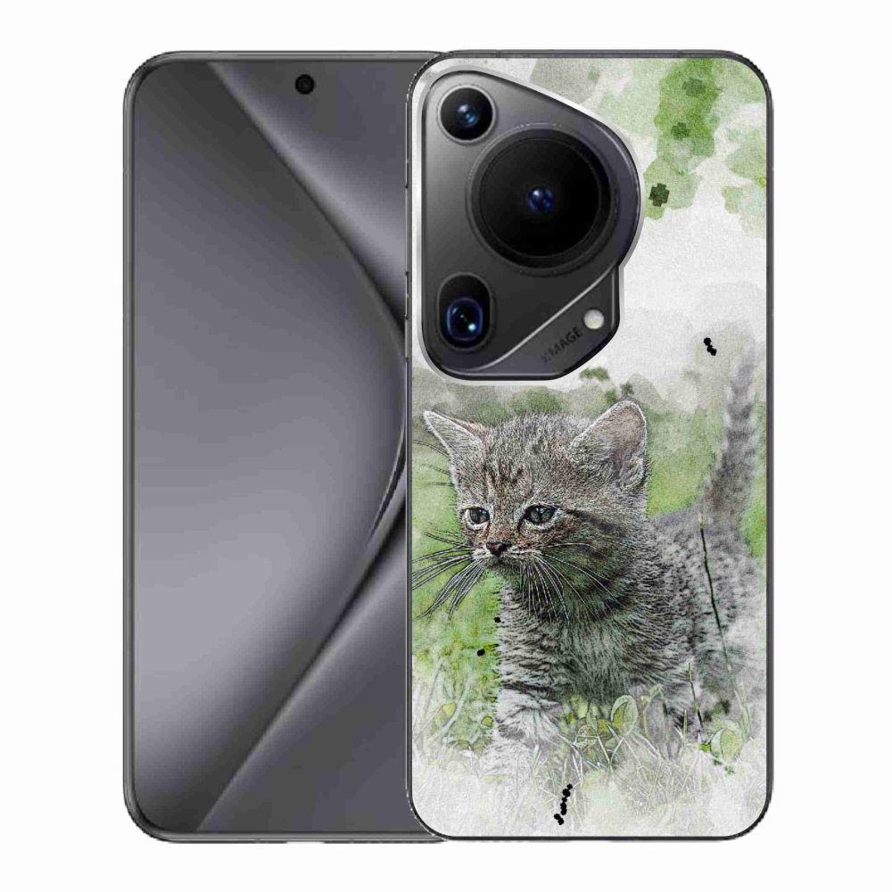Gelový kryt mmCase na Huawei Pura 70 Ultra - roztomilé kotě 1
