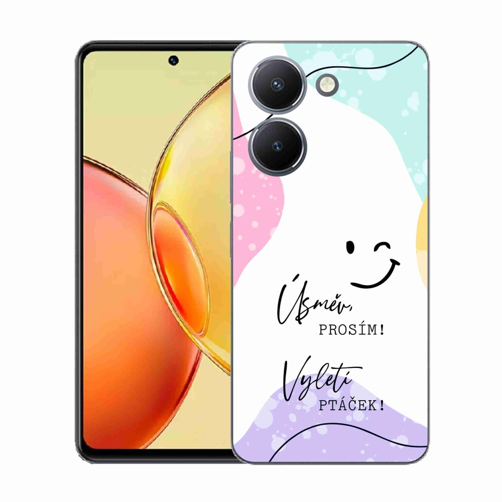 Gelový kryt mmCase na Vivo Y36 - vtipný text 4 bílé pozadí