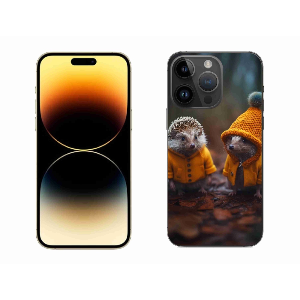 Gelový kryt mmCase na iPhone 14 Pro Max - ježci