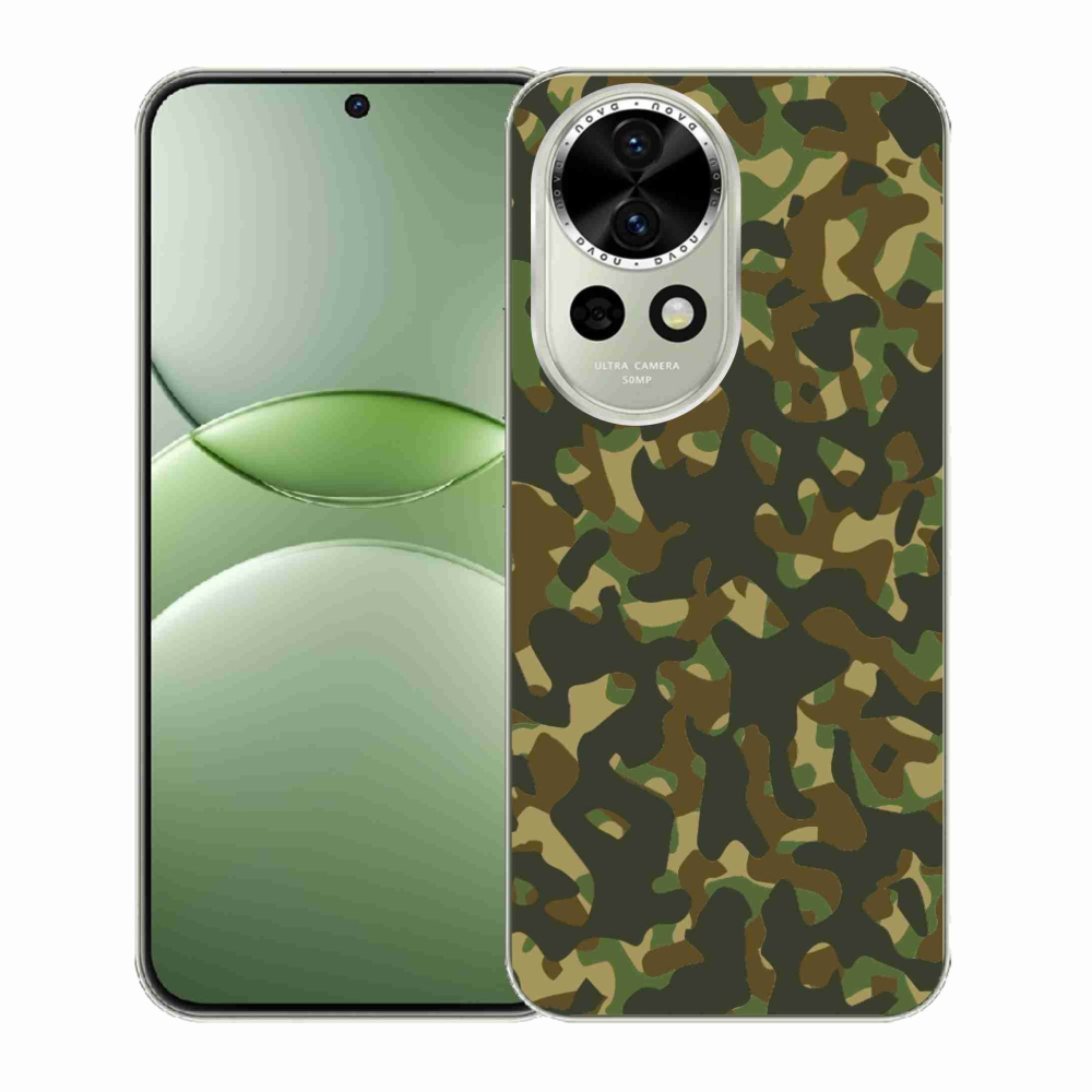 Gelový kryt mmCase na Huawei Nova 13 5G - maskáčový vzor 1