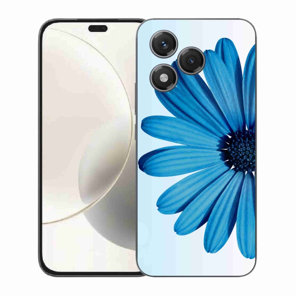 Gelový kryt mmCase na Honor 400 Lite - modrá kopretina