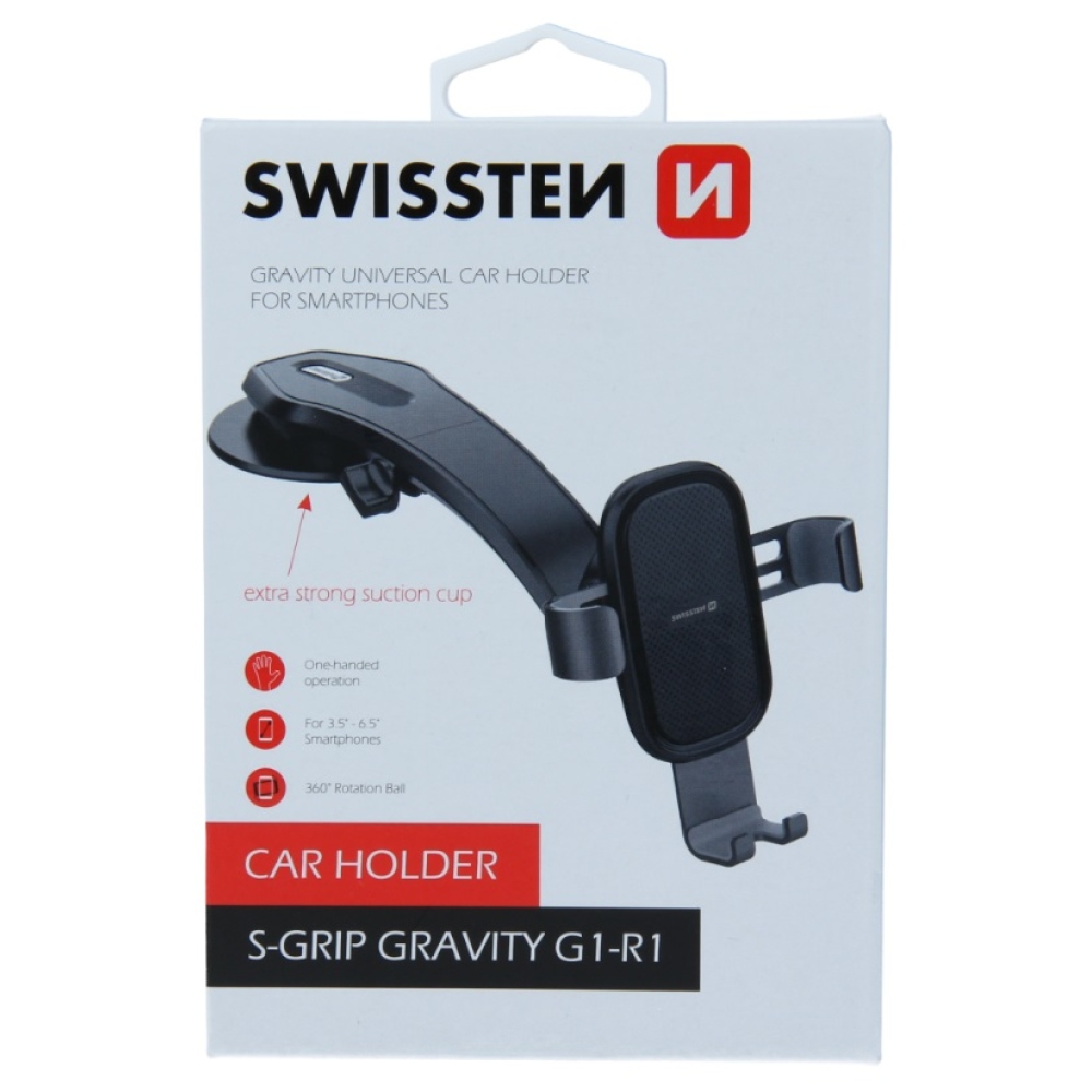 Držák na mobil Swissten S-GRIP G1-R1 na palubní desku - černý