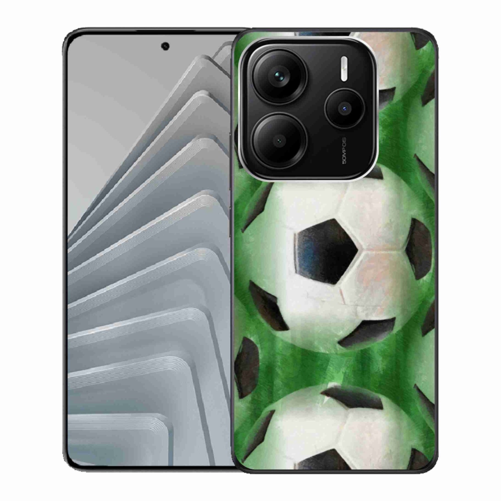 Gelový kryt mmCase na Xiaomi Redmi Note 14 5G - fotbalový míč