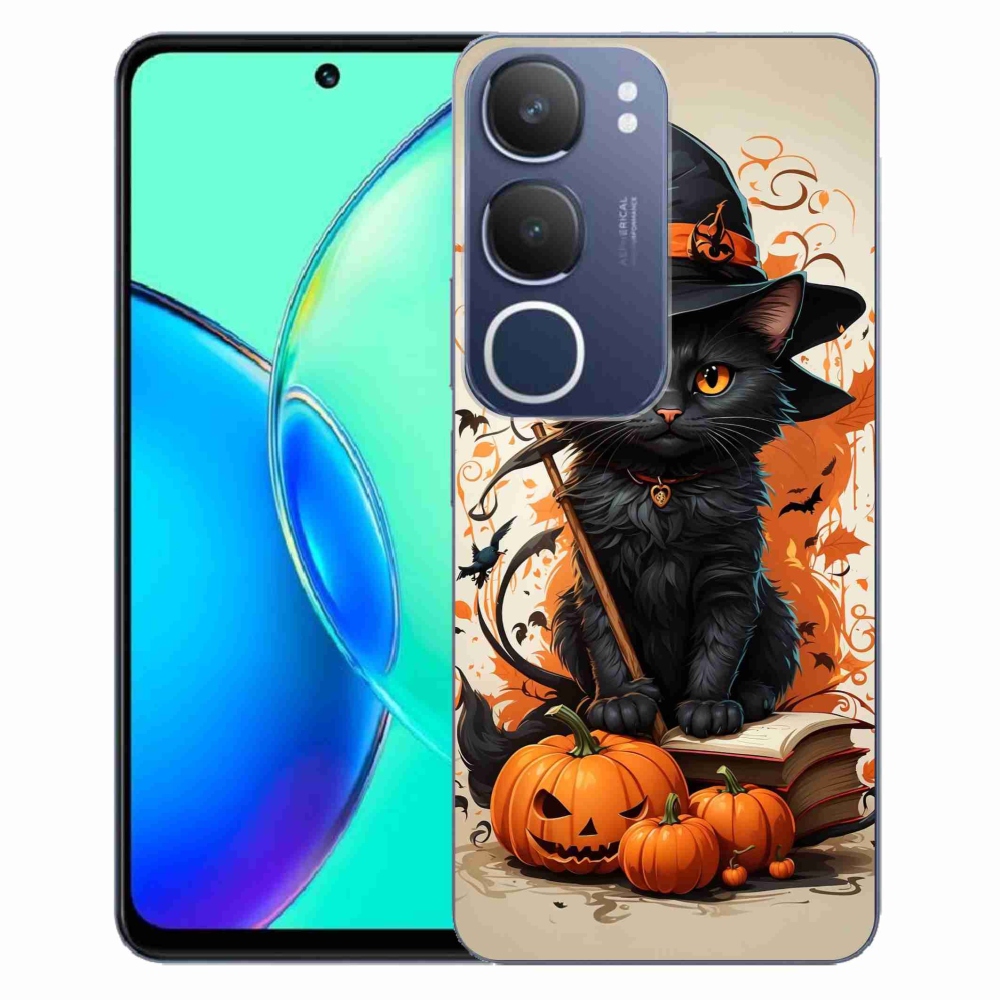 Gelový kryt mmCase na Vivo Y19s - kocour čaroděj