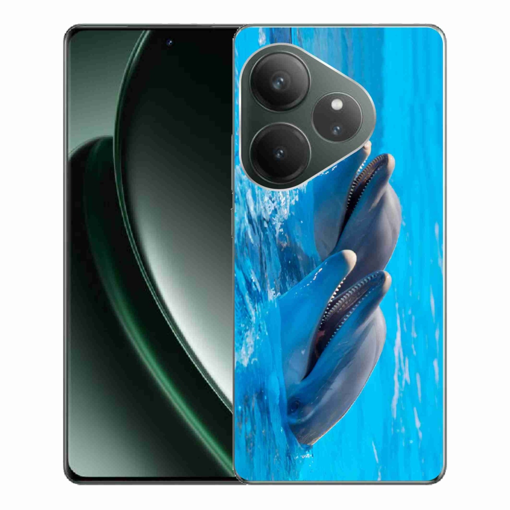 Gelový kryt mmCase na Realme GT 6 5G/GT 6T 5G - delfíni
