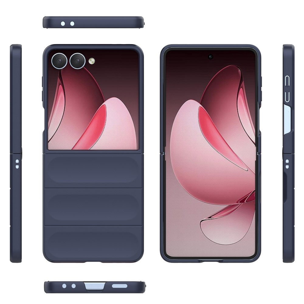 Rugg odolný gelový obal na Samsung Galaxy Z Flip7 5G - tmavěmodrý