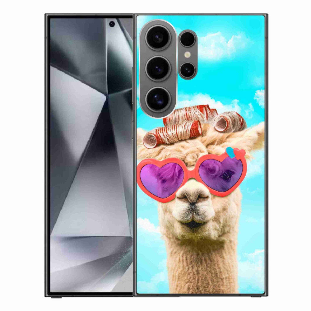 Gelový kryt mmCase na Samsung Galaxy S24 Ultra - lama s brýlemi