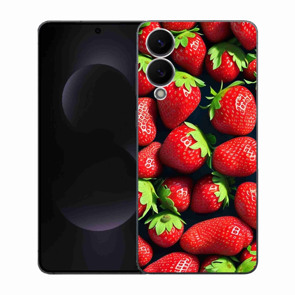 Gelový kryt mmCase na Samsung Galaxy S25 Edge - jahody
