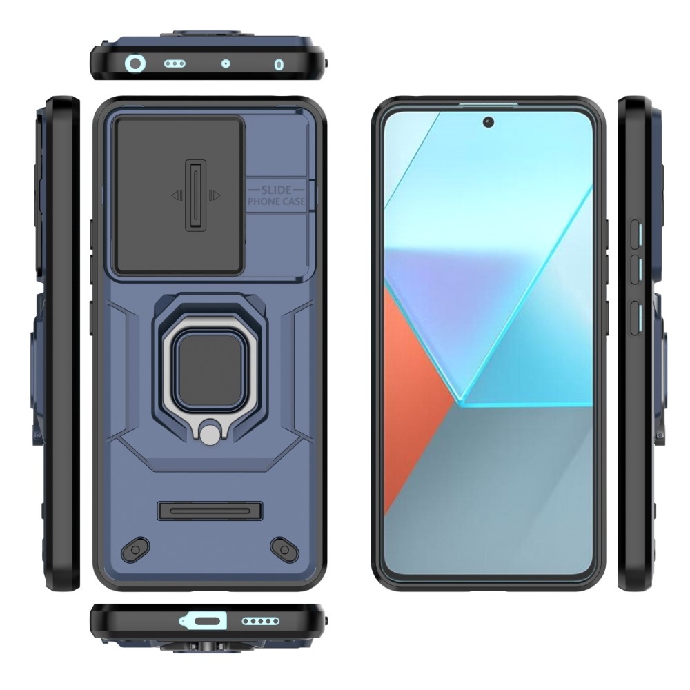 Lens odolný hybridní kryt na Xiaomi Redmi Note 13 Pro 5G/Poco X6 5G - modrý