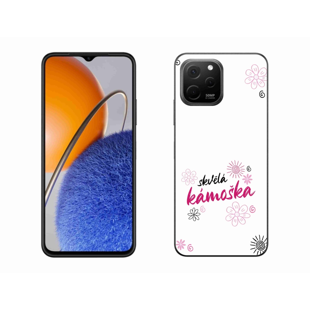 Gelový kryt mmCase na Huawei Nova Y61 - skvělá kámoška bílé pozadí