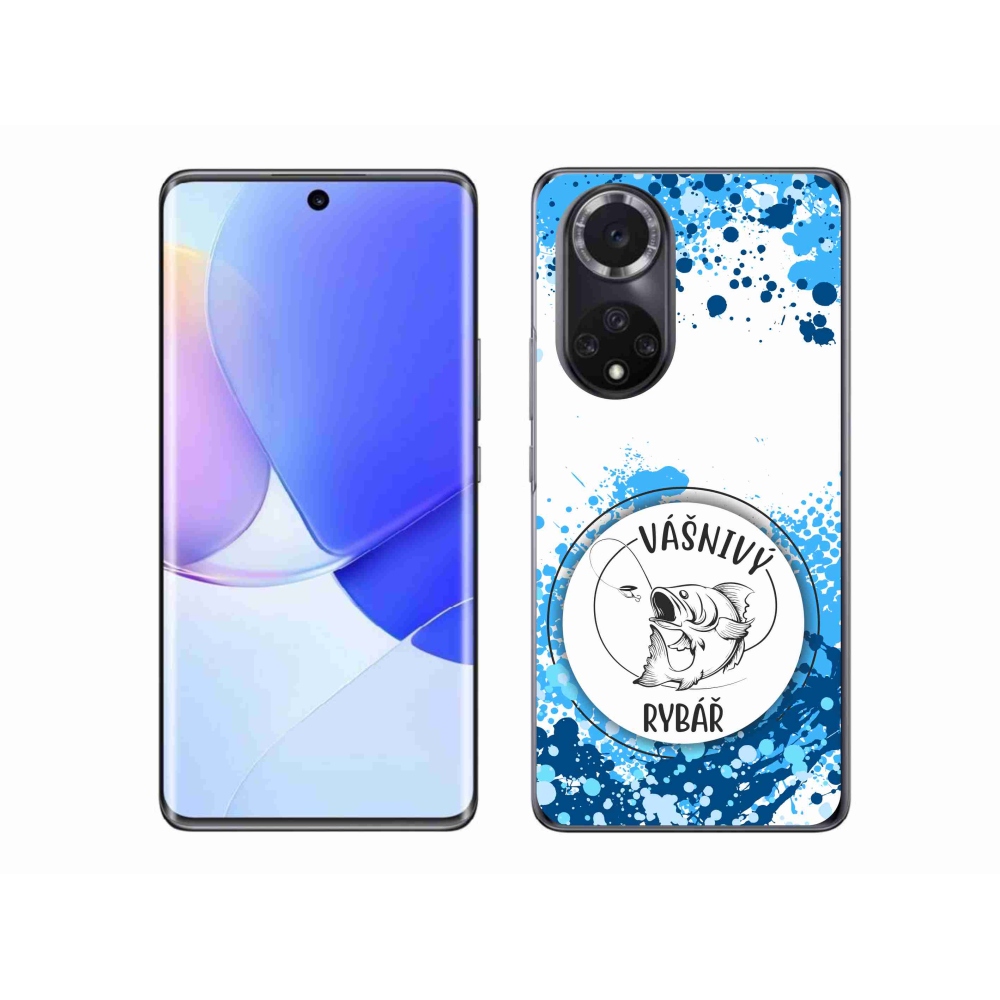 Gelový kryt mmCase na Huawei Nova 9 - vášnivý rybář bílé pozadí