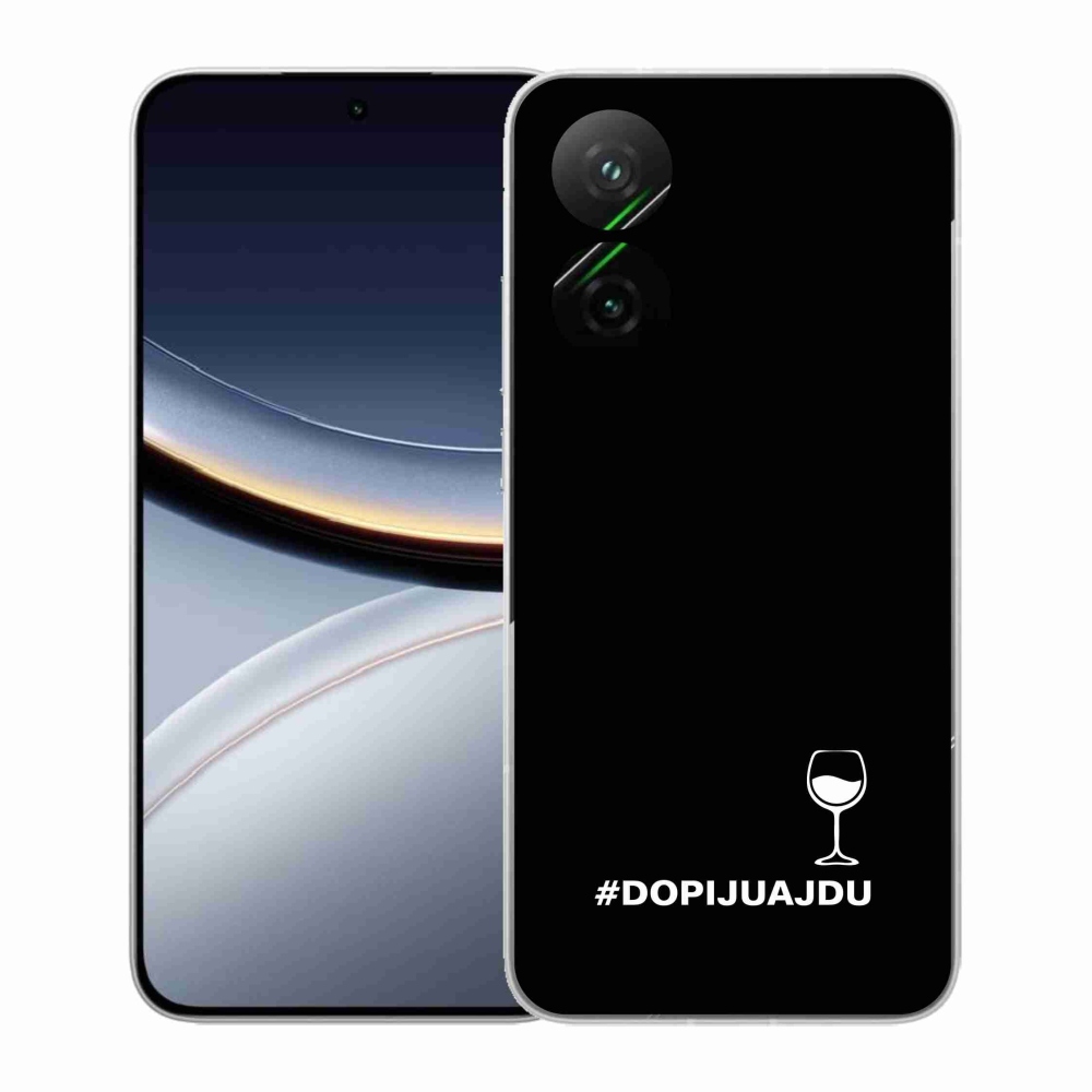 Gelový kryt mmCase na Xiaomi Poco F7 5G - vinný motiv černé pozadí