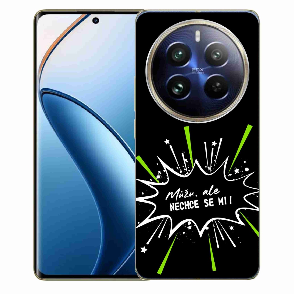 Gelový kryt mmCase na Realme 12 Pro 5G/12 Pro+ 5G - vtipný text 11 černé pozadí