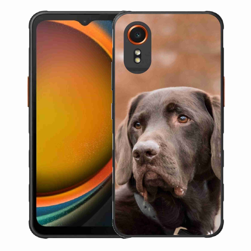 Gelový obal mmCase na Samsung Galaxy Xcover 7 - hnědý labrador