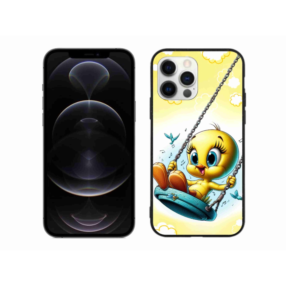 Gelový kryt mmCase na iPhone 12 Pro Max - tweety