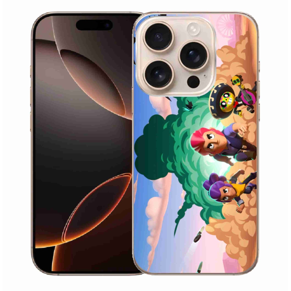 Gelový kryt mmCase na iPhone 16 Pro Max - brawl stars
