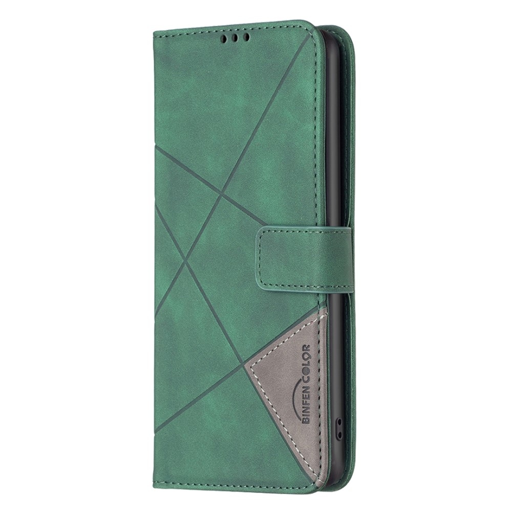 BNF Triangle knížkové pouzdro na Realme Note 60 - zelené