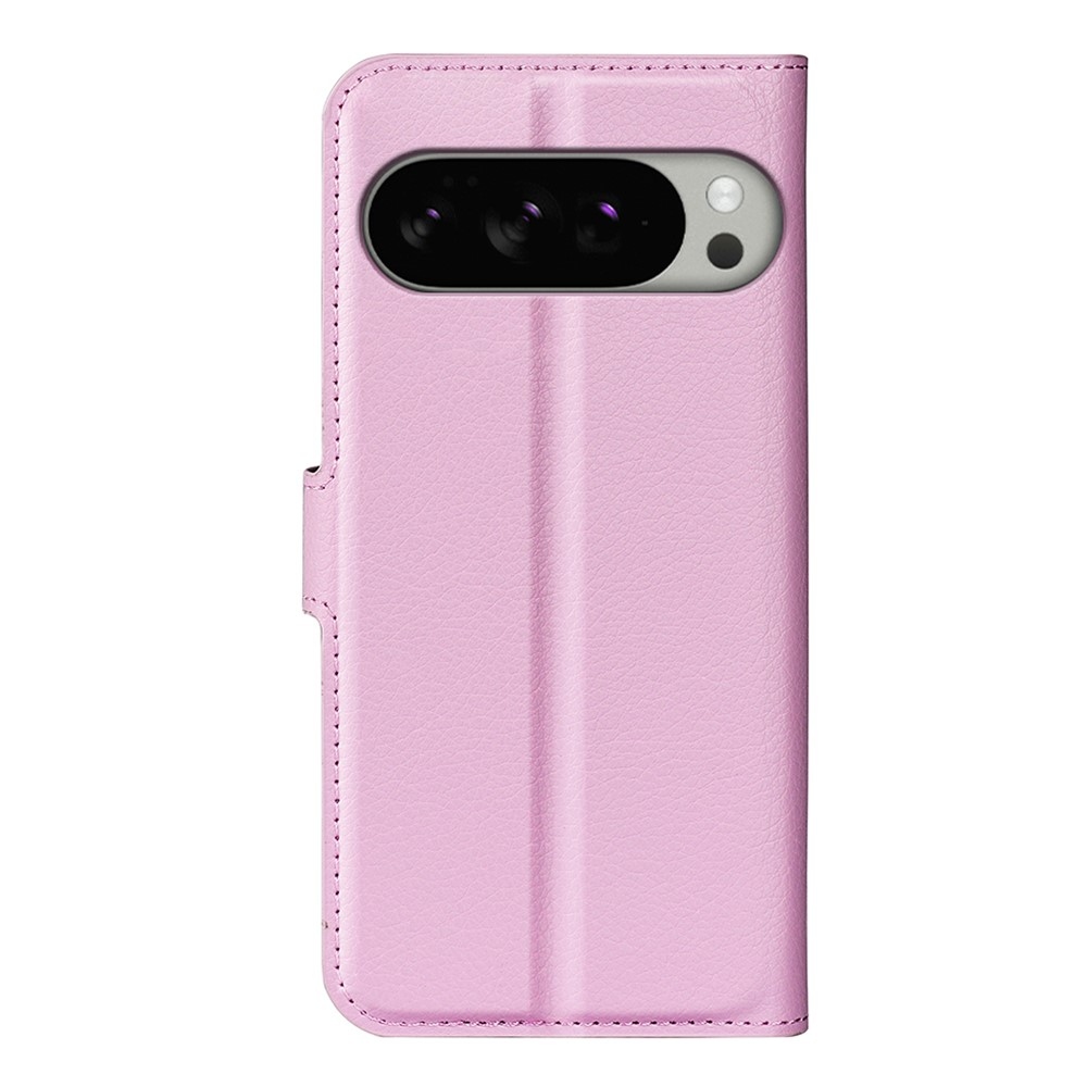 Litchi knížkové pouzdro na Google Pixel 10 Pro XL - růžové